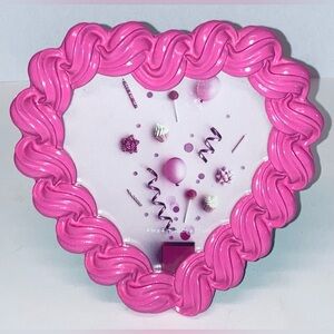 Isaac Jacobs Valentine Pink Ribbon Picture Frame - NEW!